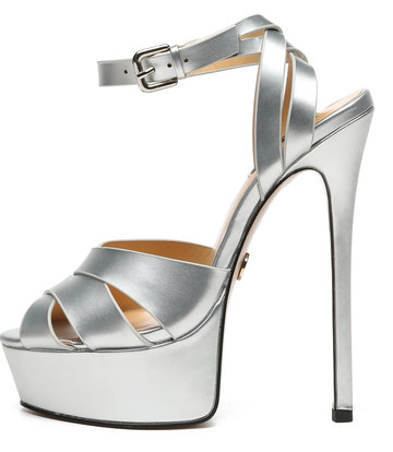 Buy SHOETOPIA Shoetopia Fashionable Silver Platform Heels For Women & Girls  | Shoppers Stop