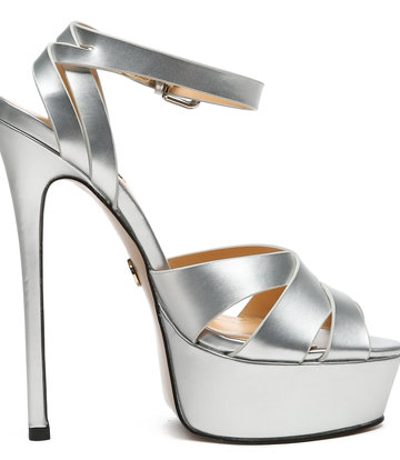 Giaro Giaro KROSS SILBER METALLIC MATTE SANDALEN