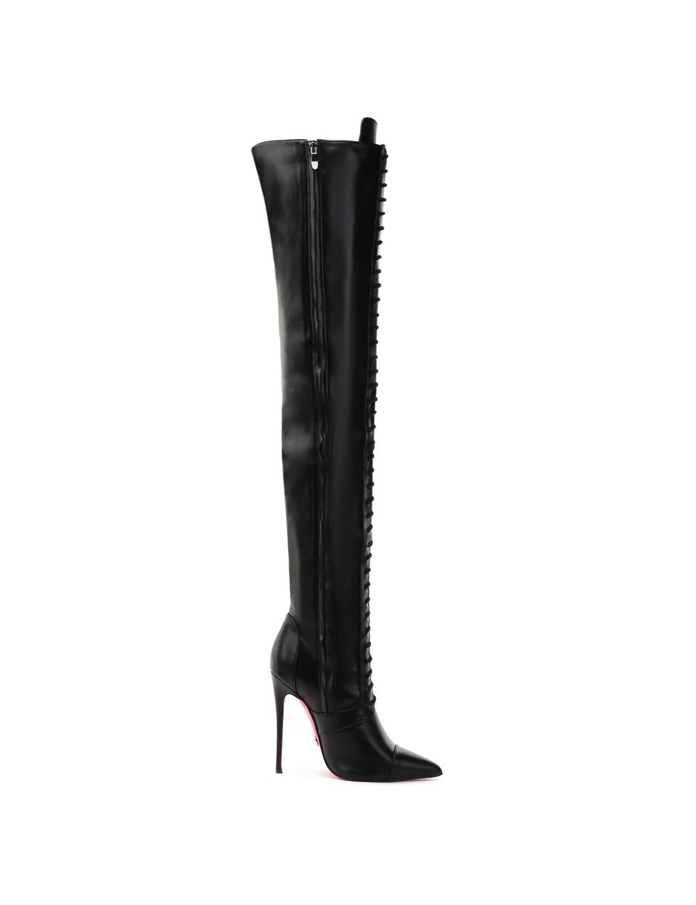 Giaro Giaro MASTER BLACK MATTE LACE THIGH BOOTS