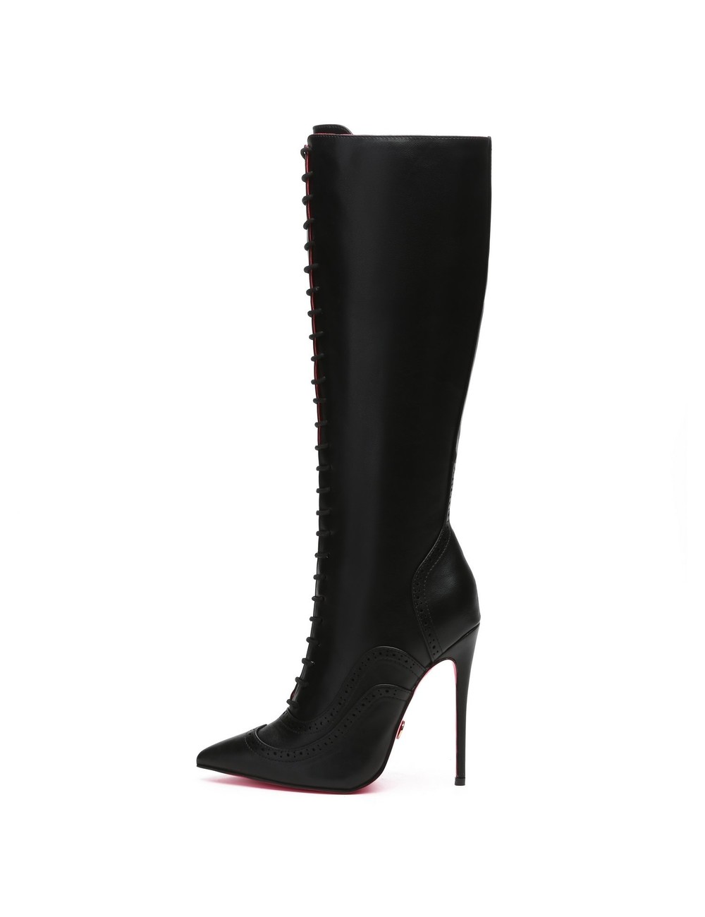 Giaro Giaro MILANA BLACK MATTE LACE KNEE BOOTS