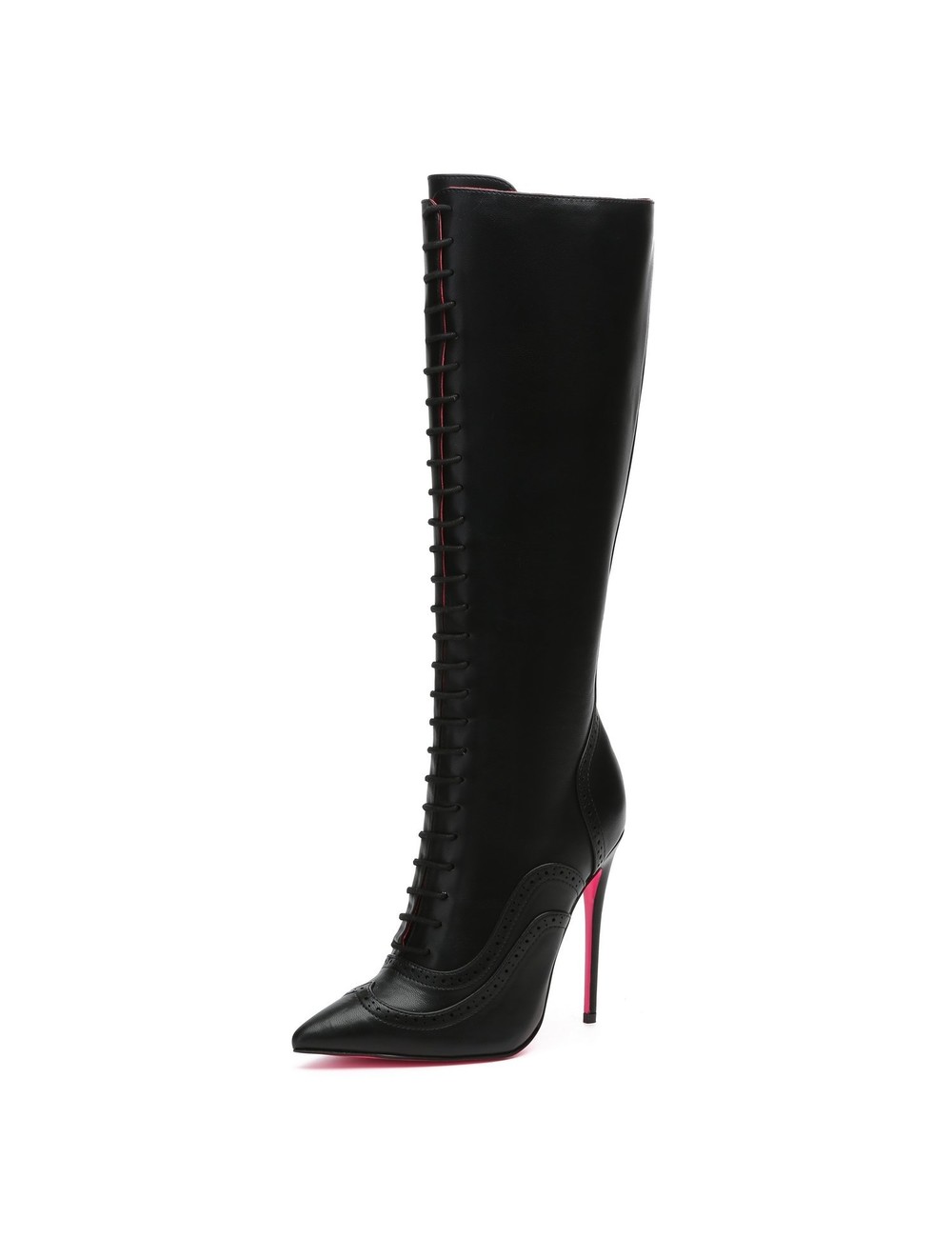 Giaro Giaro MILANA BLACK MATTE LACE KNEE BOOTS