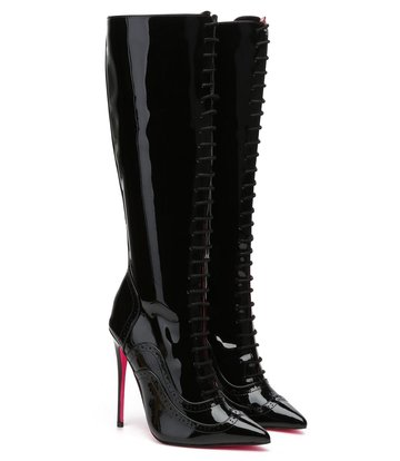 Giaro Giaro MILANA BLACK SHINY LACE KNEE BOOTS