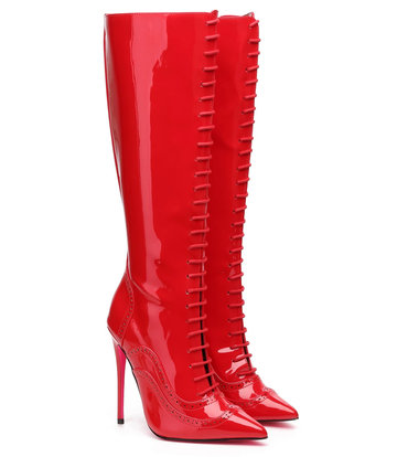 Giaro Giaro MILANA RED SHINY RIDING BOOTS