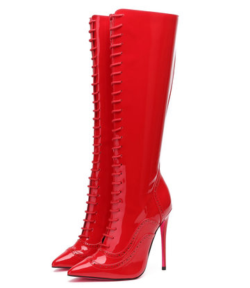 Giaro Giaro MILANA ROT GLÄNZENDE REITSTIEFEL