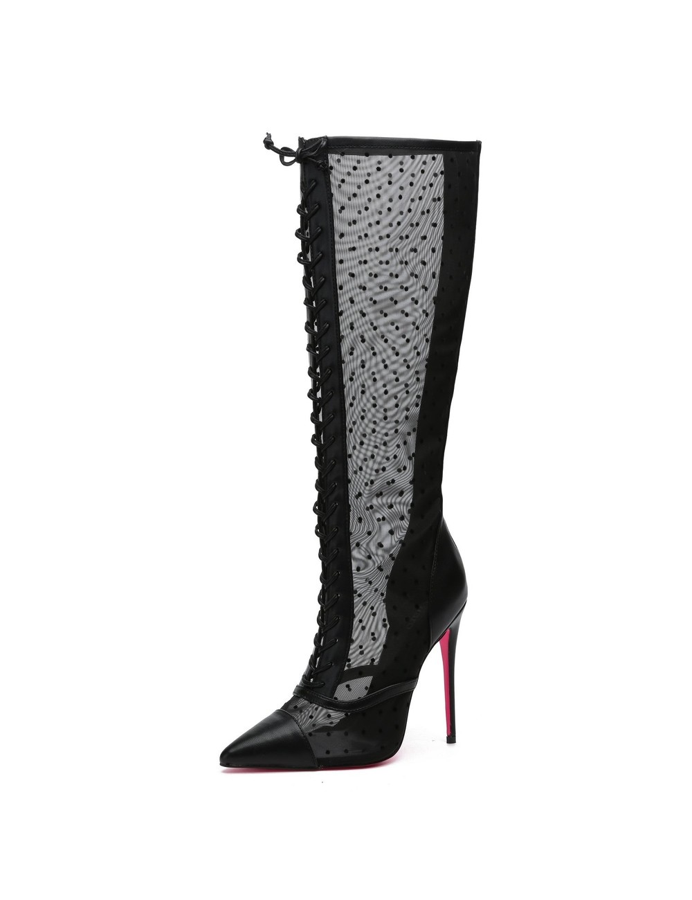 Giaro Giaro PIKANTE BLACK MESH SCHNÜRSTIEFEL