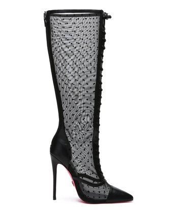 Giaro Giaro PIKANTE BLACK MESH SCHNÜRSTIEFEL