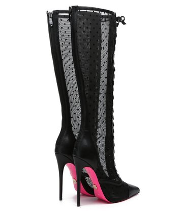 Giaro Giaro PIKANTE BLACK MESH SCHNÜRSTIEFEL