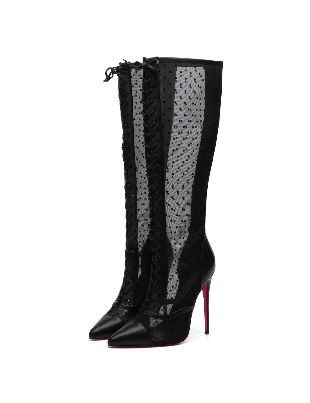 Giaro Giaro PIKANTE BLACK MESH SCHNÜRSTIEFEL