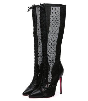 Giaro Giaro PIKANTE BLACK MESH SCHNÜRSTIEFEL