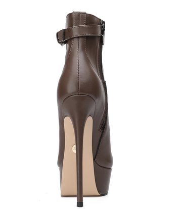 Giaro Giaro SADIE TAUPE MATTE OXFORD ANKLE BOOTS