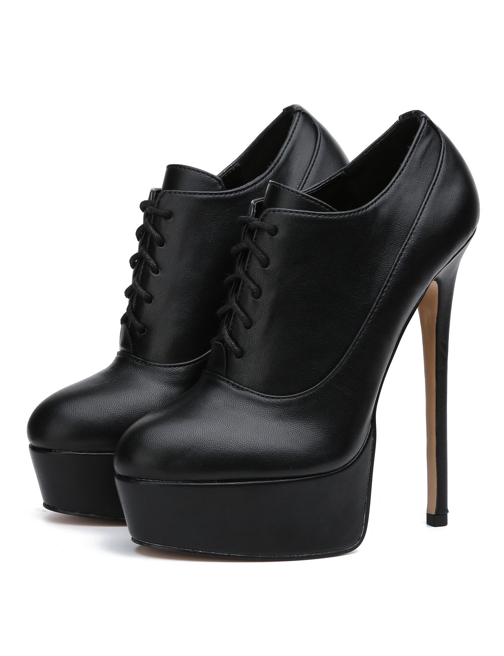 High heel clearance oxford booties