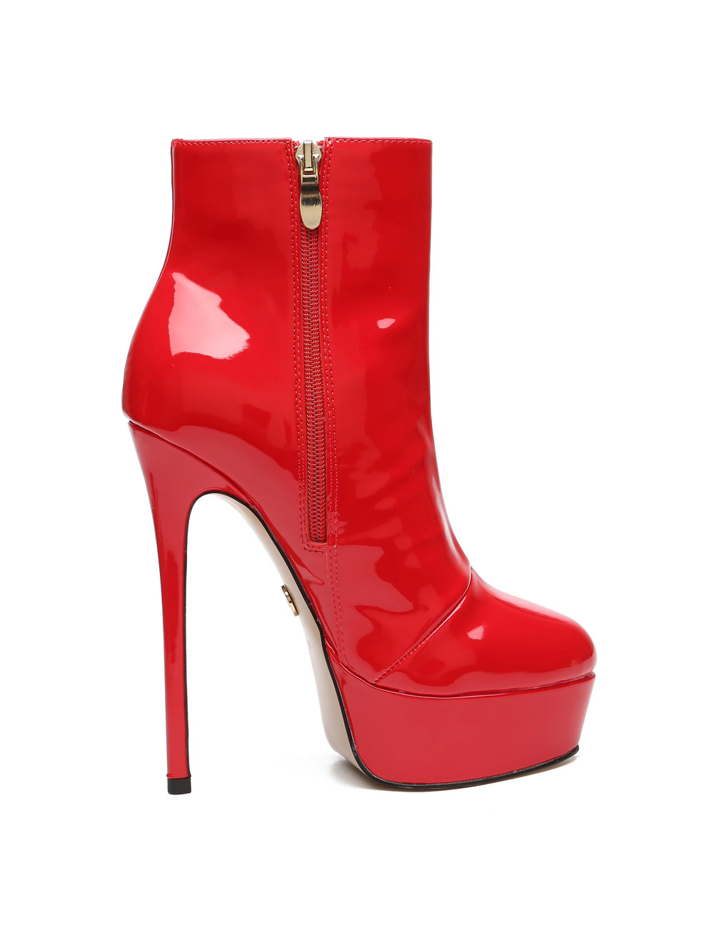 Giaro Giaro SIDDY RED SHINY ANKLE BOOTS