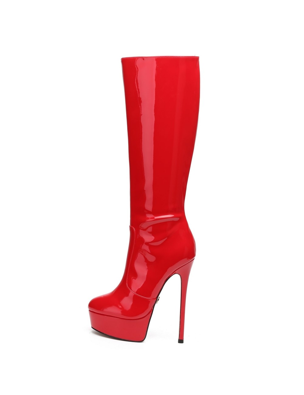 Giaro Giaro STACKSTAND ROT GLÄNZEND KNIESTIEFEL