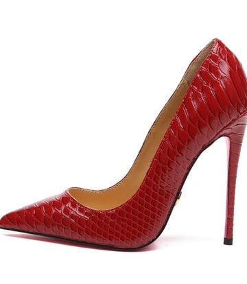 Giaro Giaro TAYA RED SNAKE PUMPS