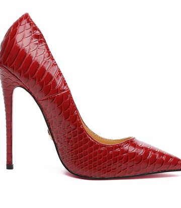 Giaro Giaro TAYA RED SNAKE PUMPS