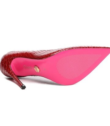 Giaro Giaro TAYA RED SNAKE PUMPS