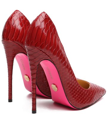 Giaro Giaro TAYA RED SNAKE PUMPS