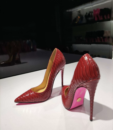 Giaro Giaro TAYA RED SNAKE PUMPS