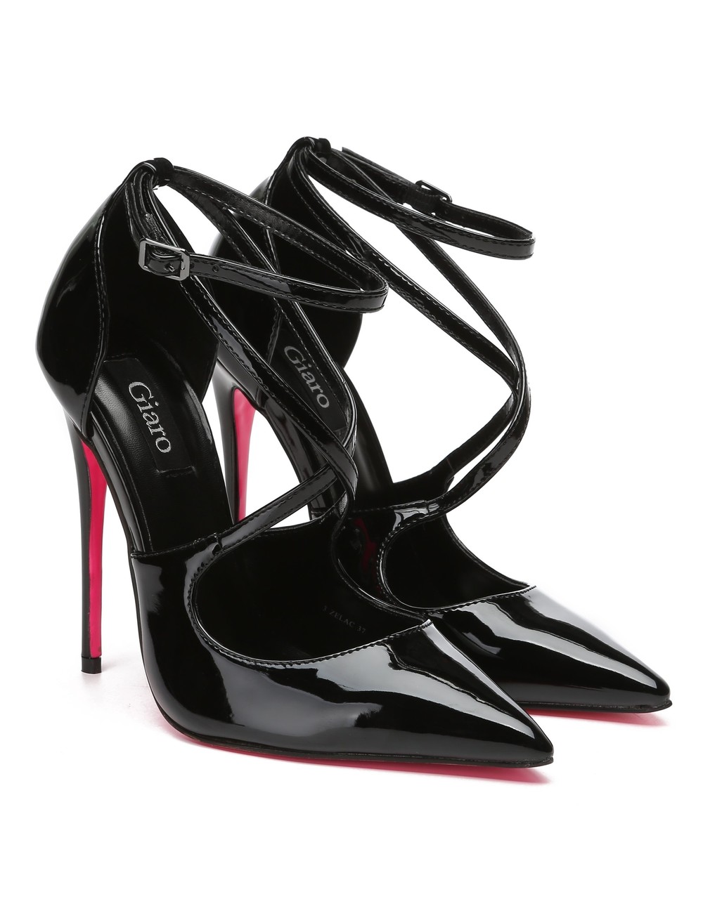 Giaro Giaro ZELAC BLACK SHINY PUMPS