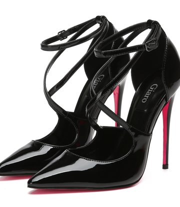 Giaro Giaro ZELAC BLACK SHINY PUMPS