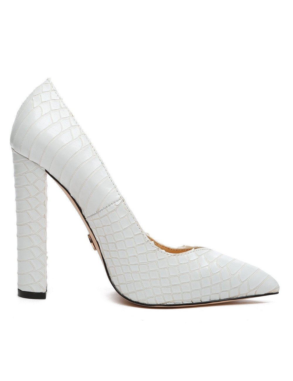 Buy MANGO Women Brown & Off White Snakeskin Textured Pumps - Heels for  Women 13344250 | Myntra