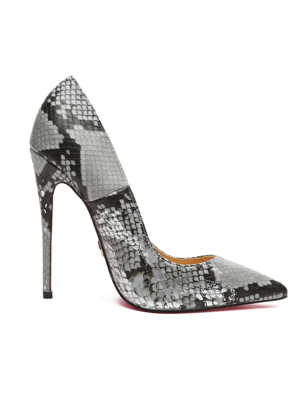 Giaro TAYA BLACK SILVER METALLIC SNAKE - Giaro High Heels | Official ...