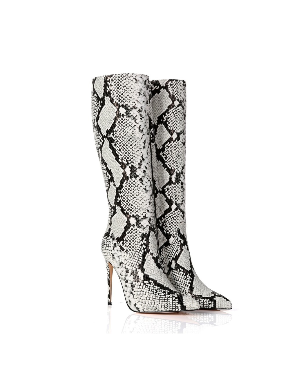 Giaro MILA | GREY SNAKE | KNEE BOOTS | Italian Style