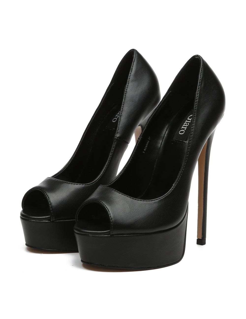 Amazon.com | Eldof Womens High Heel Platform Pumps Round Toe Sky High  Stilettoes 6