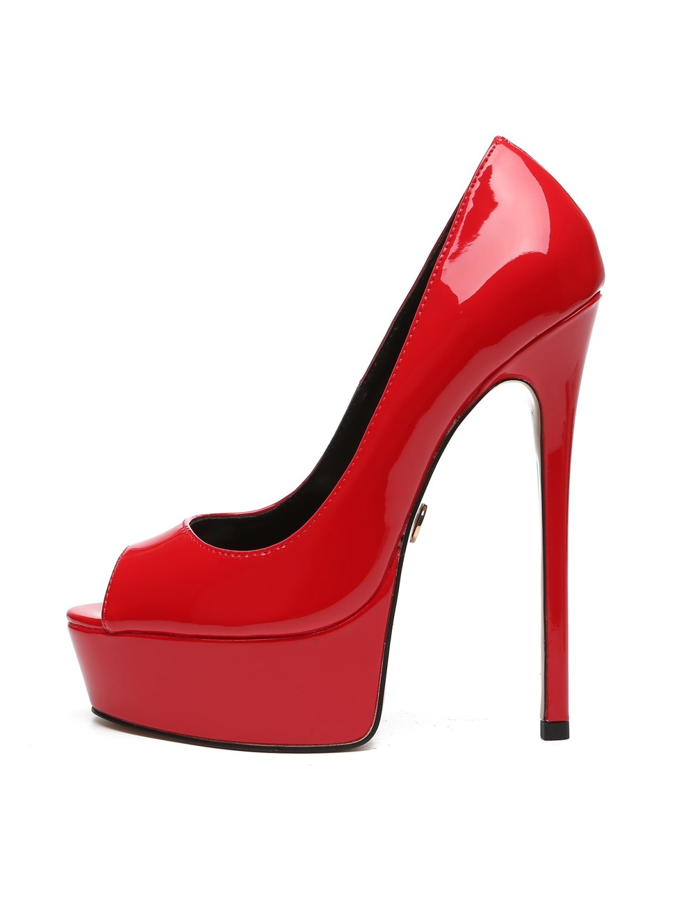 Red Patent Glossy Platforms Stiletto High Heels Ankle Boots Shoes