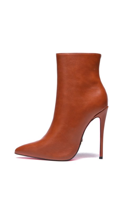 Giaro TALIA BROWN MATTE ANKLE BOOTS Giaro High Heels Official store All Vegan High Heels
