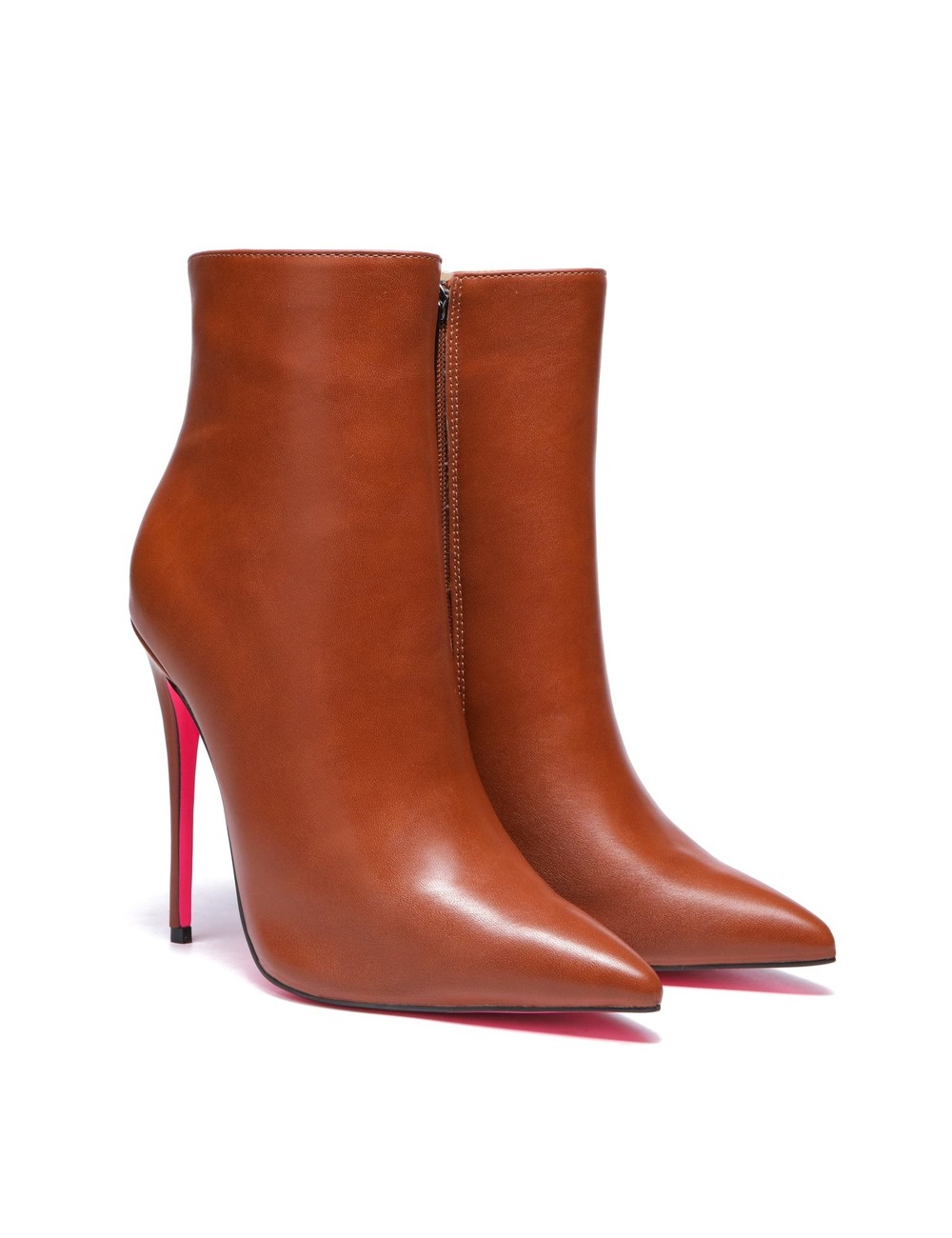 Giaro Giaro TALIA BROWN MATTE ANKLE BOOTS