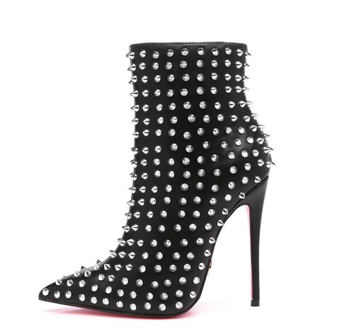 TYCLONE BLACK/SILVER ANKLE BOOTS
