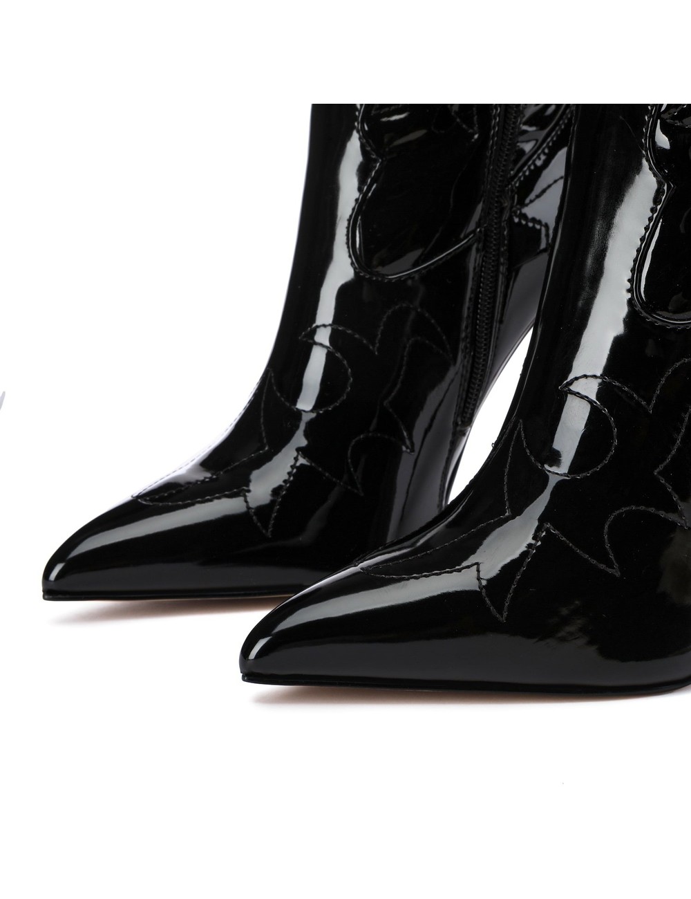Giaro Giaro Eldora cowboy knee boots in black shiny