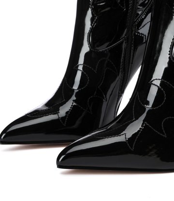 Giaro Giaro Eldora Cowboy-Kniestiefel in schwarz glänzend