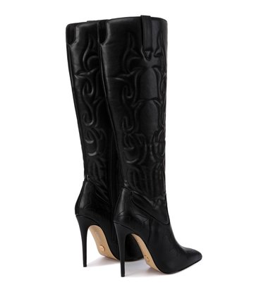 Giaro Giaro Eldora cowboy knee boots in black matte