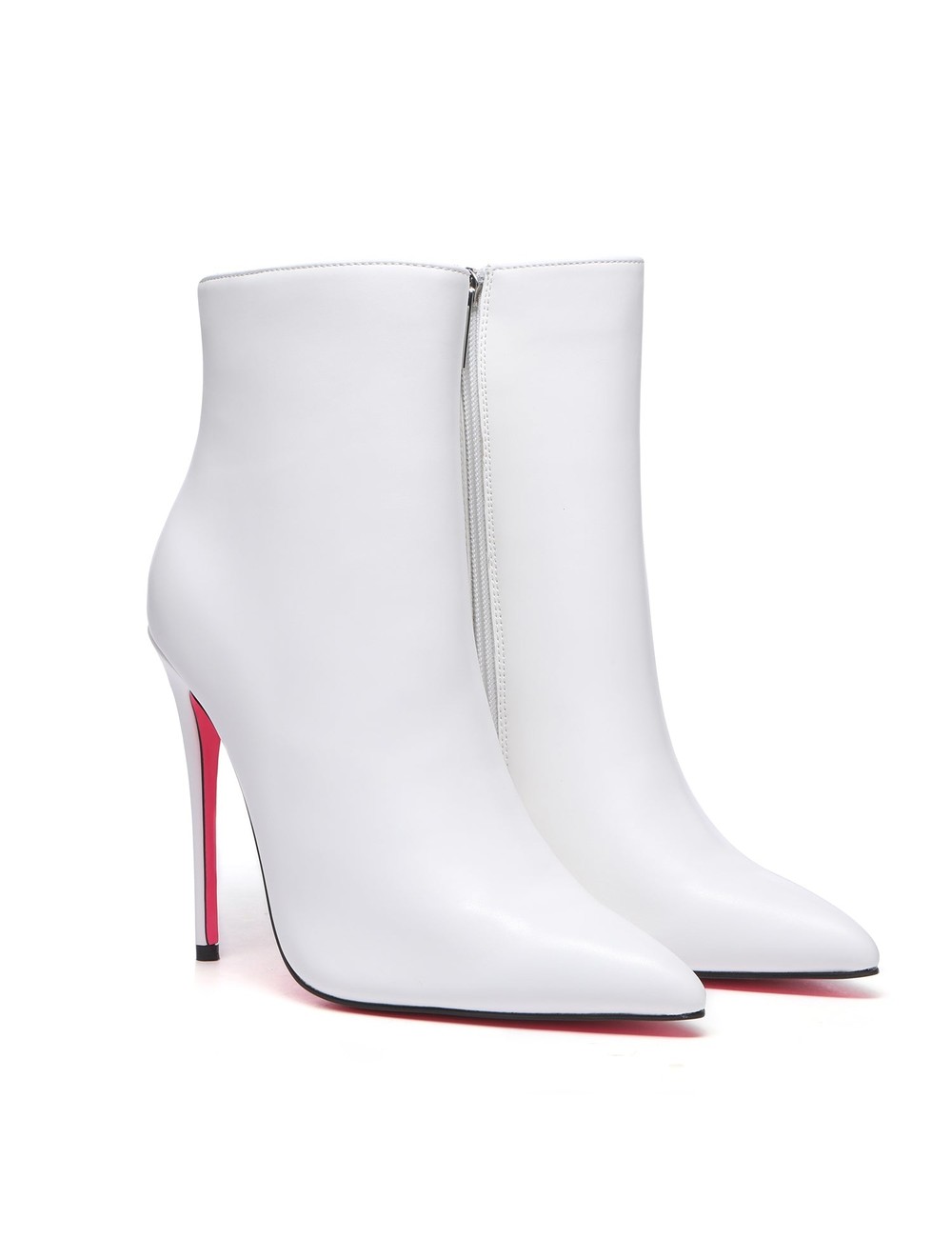 Giaro Giaro TALIA WHITE MATTE ANKLE BOOTS