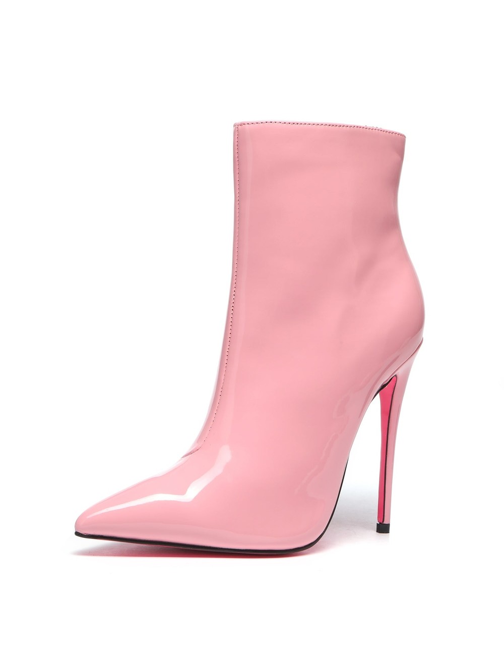 Shiny pink store boots