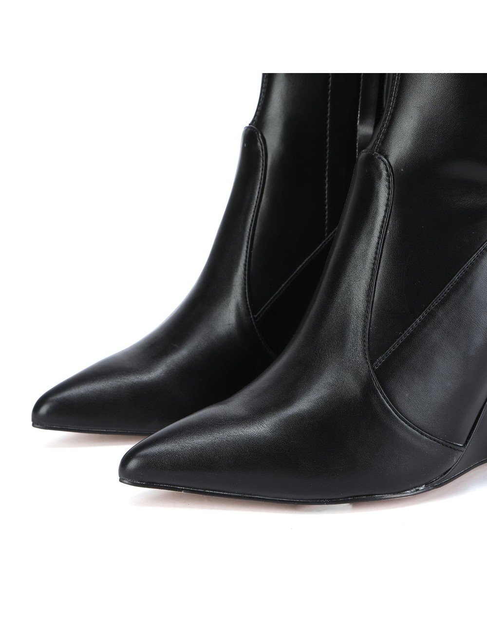 Giaro Giaro thigh boots with wedge heel EVERSON in black matte