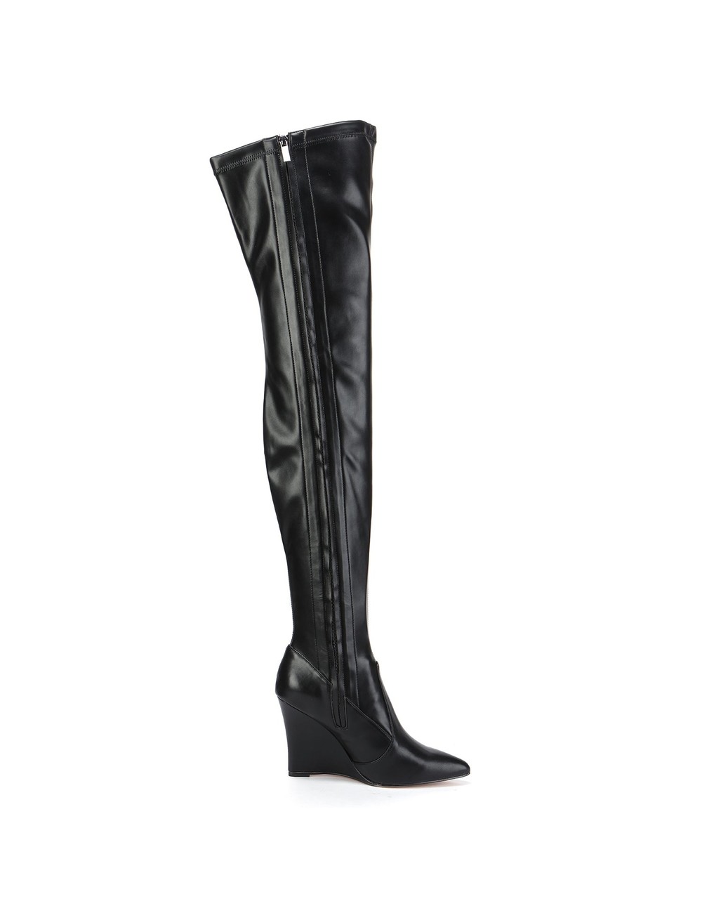 Giaro Overknee-Stiefel Giaro mit Keilabsatz EVERSON in schwarz matt