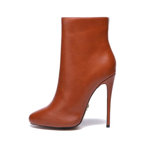 Giaro BOND BROWN MATTE ANKLE BOOTS