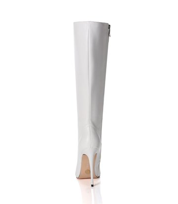 Giaro MILA | WHITE MATTE | KNEE BOOTS | Italian Style