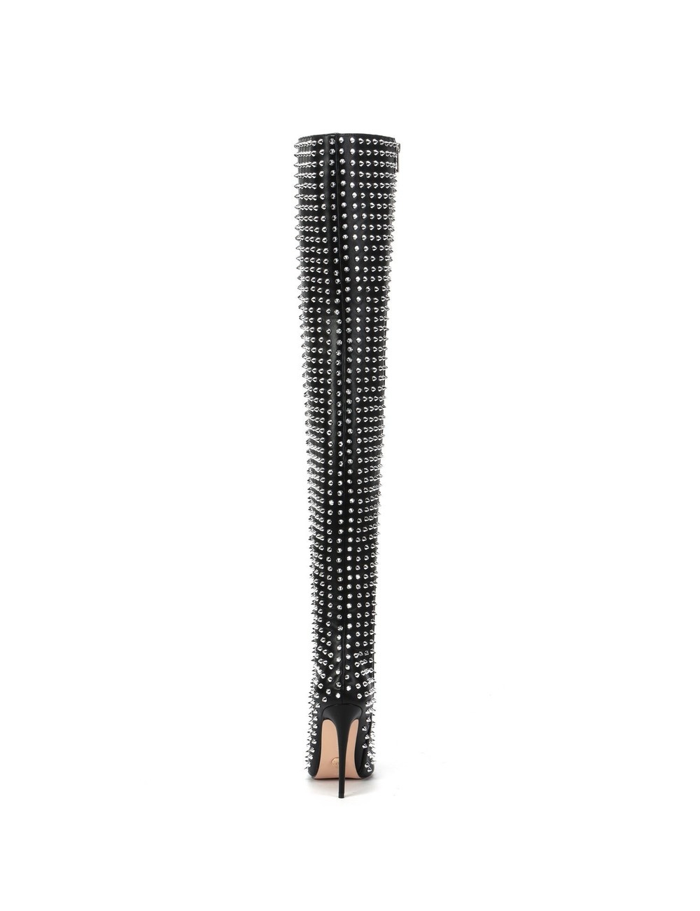 Giaro Giaro TINDRA BLACK/SILVER THIGH BOOTS