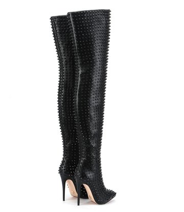 Giaro Giaro TINDRA BLACK/BLACK THIGH BOOTS