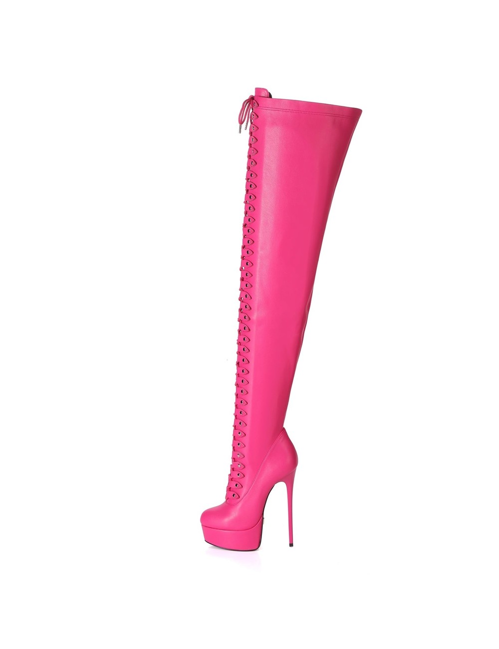 Giaro Overknee-Stiefel Ultra "Galana MOUCHARDE" zum Schnüren in Rosa