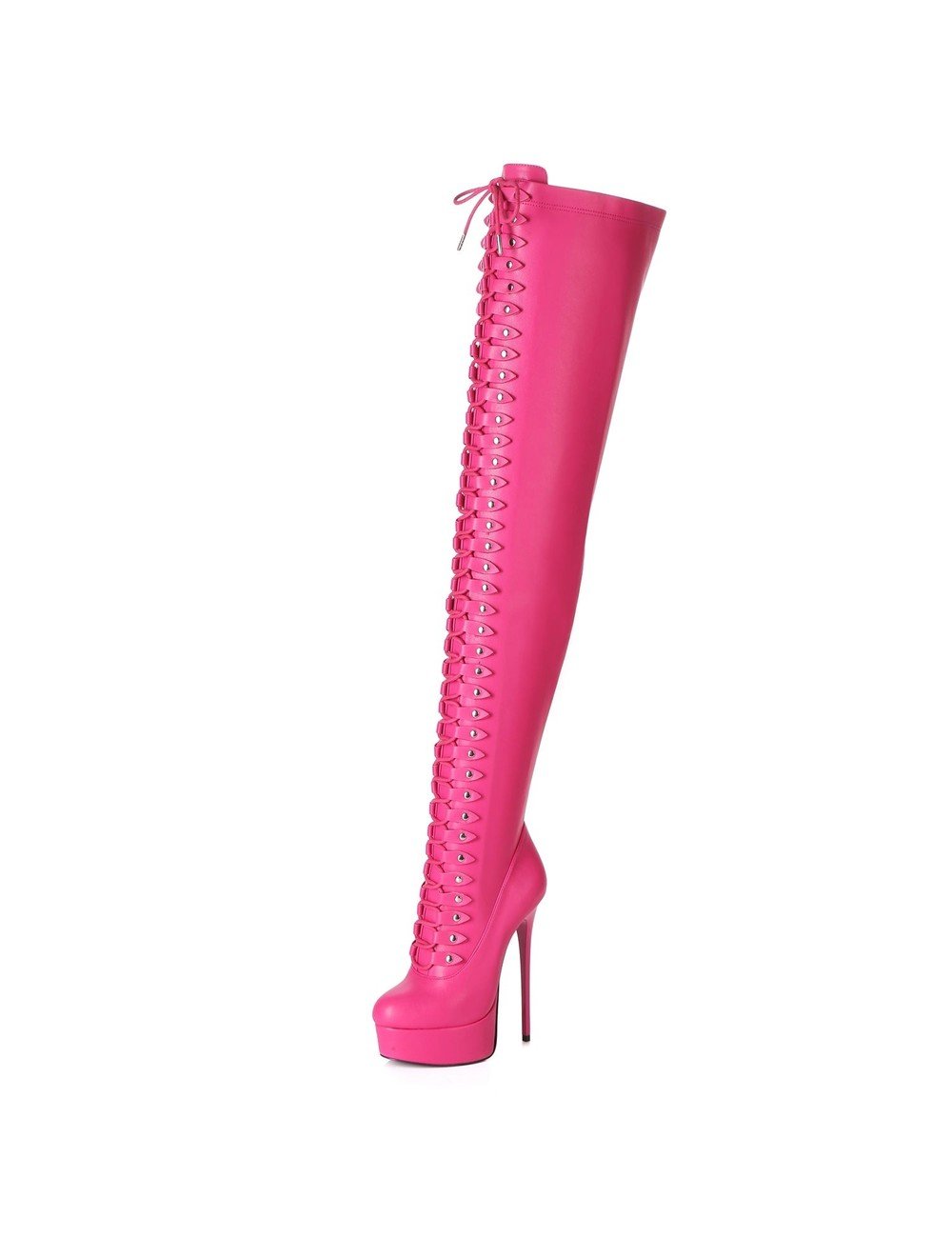 Giaro Overknee-Stiefel Ultra "Galana MOUCHARDE" zum Schnüren in Rosa