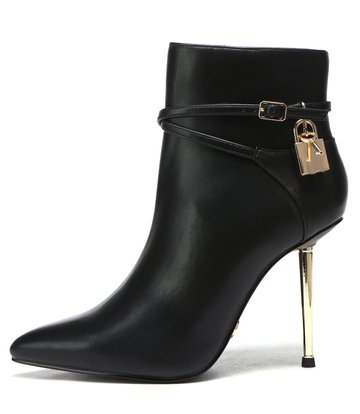 Giaro LOLA BLACK MATTE ANKLE BOOTS