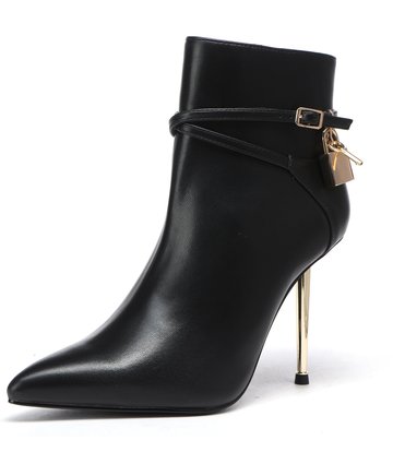 Giaro LOLA BLACK MATTE ANKLE BOOTS