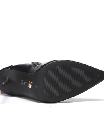 Giaro LOLA BLACK MATTE ANKLE BOOTS