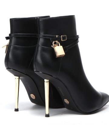 Giaro LOLA BLACK MATTE ANKLE BOOTS