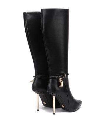 Giaro Giaro LEANDRA BLACK MATTE KNEE BOOTS